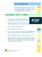 Alimentação exclusiva leite materno até 6 meses