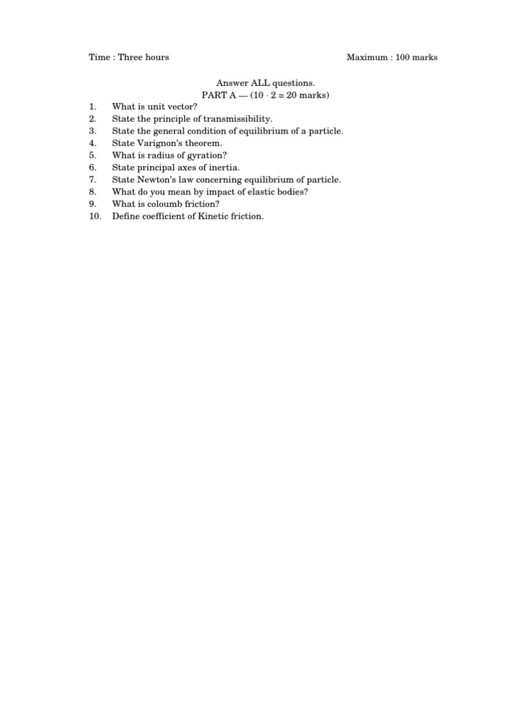 Physics Exam: Forces and Friction Concepts | PDF | Force | Rotation ...