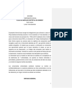 Informe sobre el componente social de la Plaza de Mercado Distrital de Kennedy en Bogotá