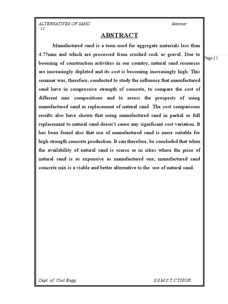 M Sand Pdf Construction Aggregate Sand