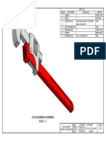 Digital Design of an Exploded Stillson Wrench