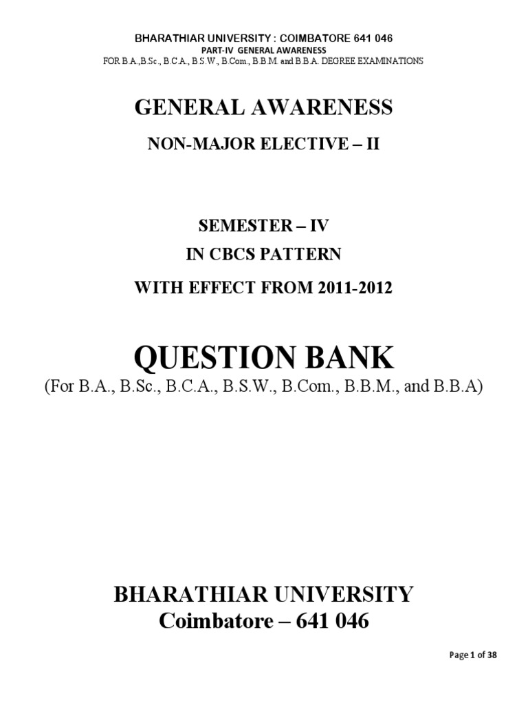 General Awareness | PDF | Online Advertising | Advertising