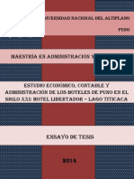 Estudio económico y contable del Hotel Libertador de Puno 2001-2012