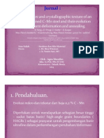 Power Point Microstructure and Crystallographic Texture of An Ultra Ne Grained