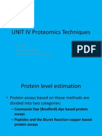 UNIT IV Proteomics Techniques