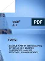types of communication devices used in organization 