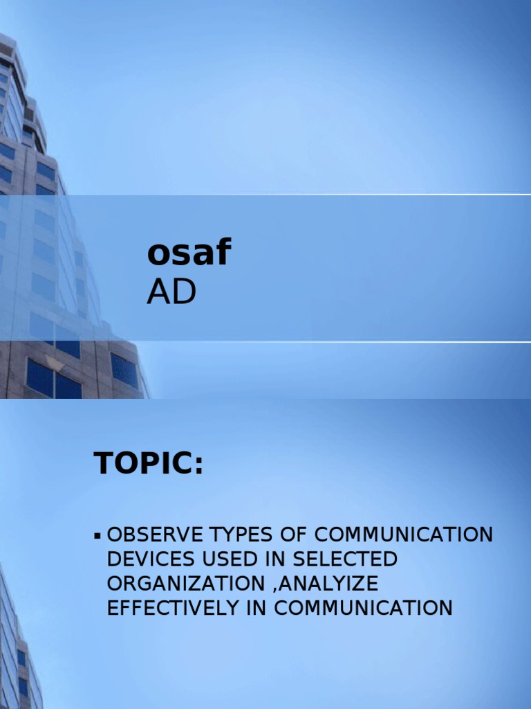 Types of Communication Devices Used in Organization PDF Graphic