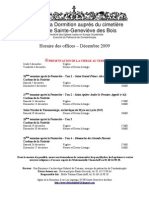 Horaires Décembre Français