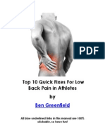 Top 10 Fixes For Low Back Pain
