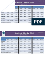 Academic Calendar 2014