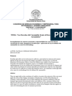 PONENCIA - "Los Derechos Del Consumidor Frente Al Derecho Marítimo y Aeronáutico" - PACELLO GERMÁN EDUARDO