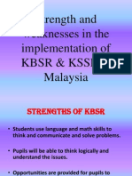 Strength and Weaknesses in The Implementation of KBSR & KSSR in Malaysia