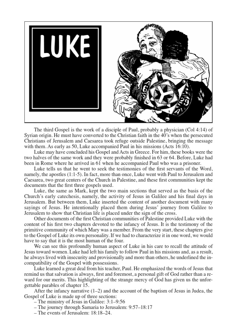Luke's Gospel: A Human Perspective | PDF | John The Baptist | Christianity
