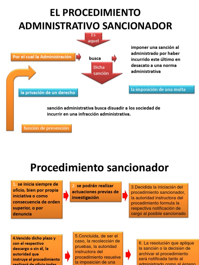 estrategia necesario Borradura El Procedimiento Administrativo Sancionador | PDF | Demanda judicial |  Gobierno