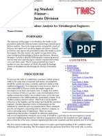 An Introduction To Failure Analysis For Metallurgical Engineers