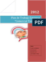 Plan de Trabajo de Economia Empresarial30.11.12