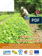 Agua en la Microcuenca- Un Plan de Manejo de Microcuenca con participación ciudadana y de los actores locales