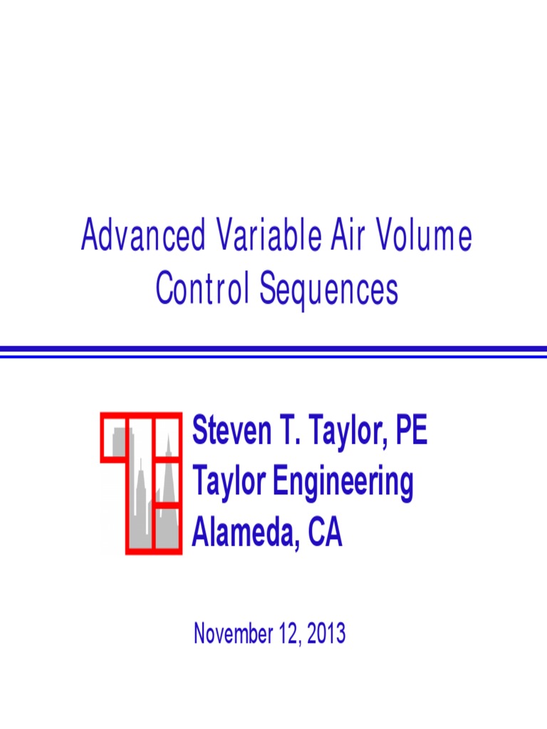 VAV Control Sequences PDF Ventilation (Architecture) Hvac