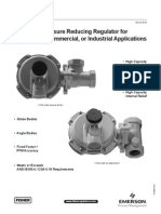Type HSR Pressure Reducing Regulator For Residential, Commercial, or Industrial Applications