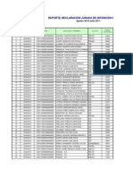 Reporte declaración jurada siembra ICA