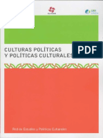 Culturas Politicas y Politicas Culturales