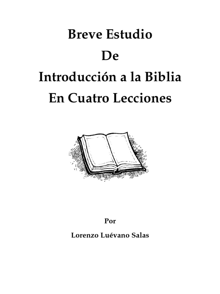 Un Estudio Breve de La Biblia | PDF | Pablo el apóstol | Viejo Testamento