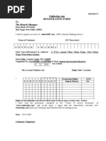 REGISTRATION FORM To The Branch Manager