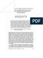 VILHENA, Cynthia Pereira de Sousa. a Família Na Doutrina Social Da Igreja e Na Política Social Do Estado Novo. Psicol. USP [Online]. 1992, Vol.3, n.1-2, Pp. 45-57. ISSN 1678-5177.