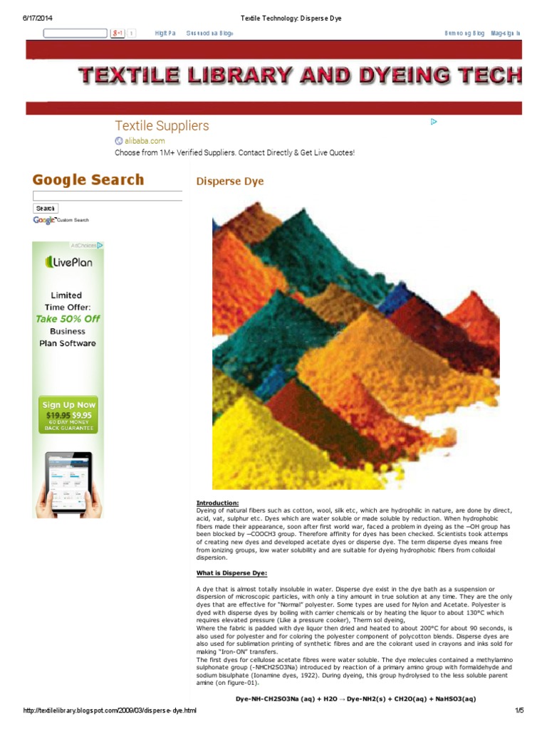 Textile Technology Pdf Dye Dyeing