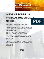 Informe Sobre La Visita Al Museo de La Nación