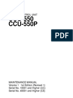 Sony Ccu-550p Maintenance