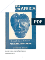 Davidson Basil - La Historia Empezo en Africa - Ediciones Garriga
