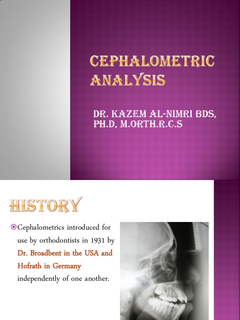 Under Graduate Cephalometric Analysis | PDF | Skull | Human Head And Neck