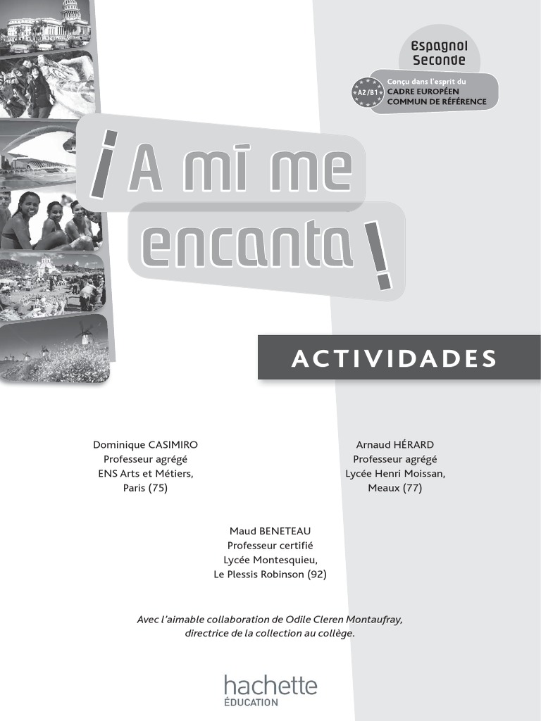 A Mi Me Encanta 5ème Corrigé Corrige Cahier Exercices a Mi Me Encanta 2de - Espagnol - Livre de l