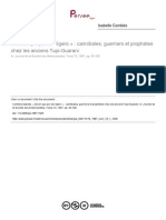 Isabelle Combès - Cannibales - Guerrieres Et Prophètes Chez Les Anciens Tupi-Guarani PDF