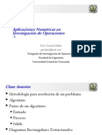 Clase Aplicaciones Numéricas en Investigación de Operaciones 05