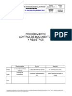 Procedimiento de Control de Documentos.