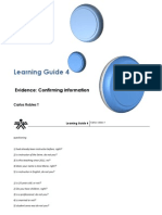 Learning Guide 4: Evidence: Confirming Information
