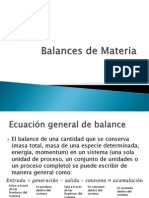 Balances de Materia