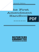 The First Ammendment Handbook