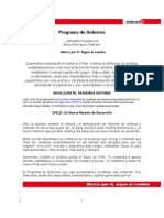 Programa de Gobierno, Marco Enriquez-Ominami