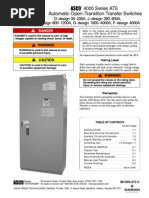 Asco 4000 Manual Transfer Switch PDF