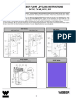 Weber Float Leveling Instructions