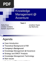 Knowledge Management at Accenture: Katia Arrus Jonathan Hayes Cristian Orellana Jay Bashucky Suresh Jayaraman