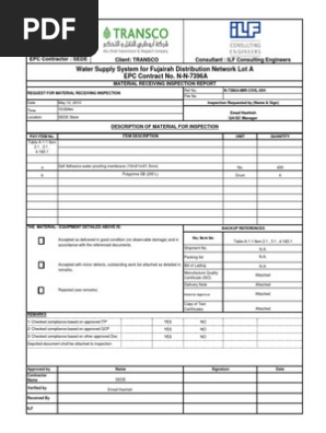RFI Sample