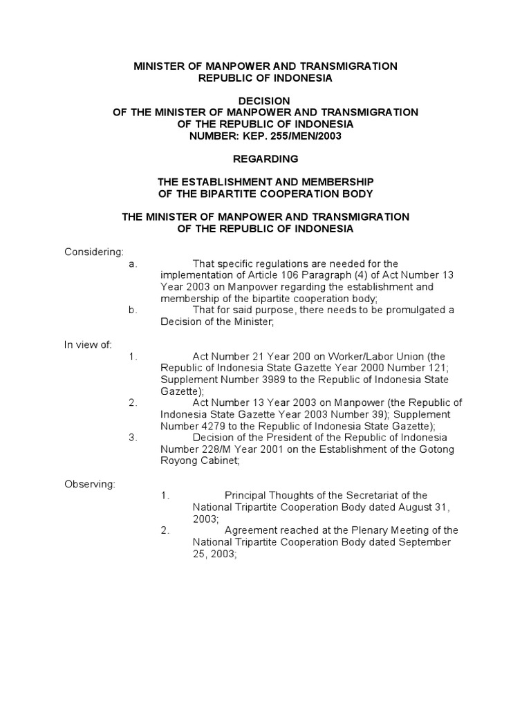 Ministerial Decree No 225-Eng | Public Sphere | Virtue