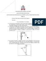 Física I lista substituindo 2a avaliação