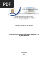 A Função Oculta Da Pena Privativa de Liberdade