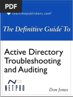 Definitive Guide To Active Directory Troubleshooting and Auditing