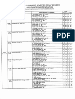 Jadwal UAS Genap DD2013